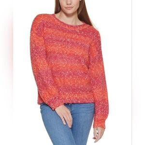 Calvin Klein Ombre Stripe Long Sleeve Knit Sweater